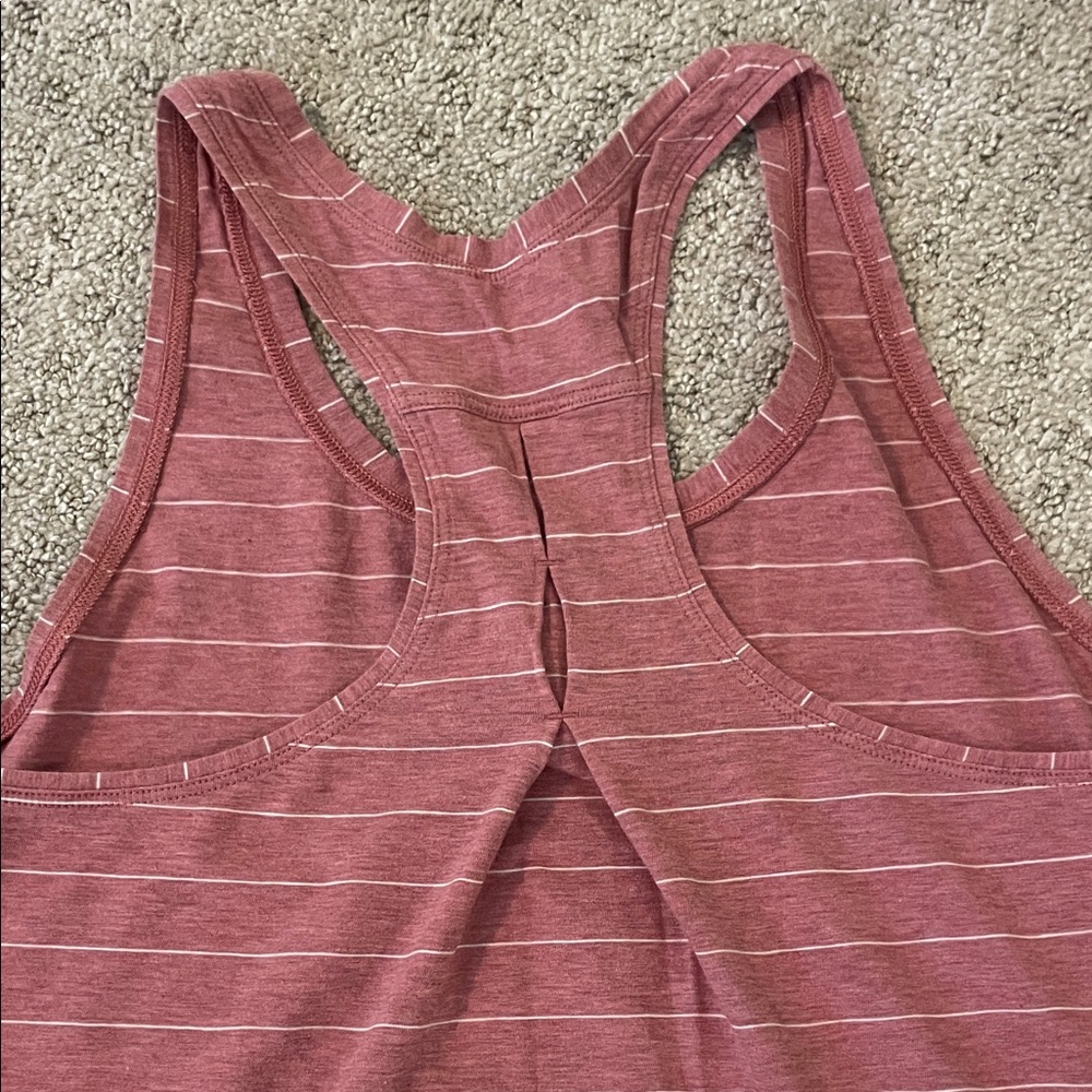 Lululemon Striped Pink Racerback Athletic Tank Top - Picture 4 of 4
